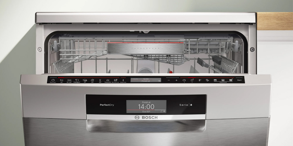 Bosch SMS8ZDI86M Series 8 tiêu thụ 10.4 lít nước cho mỗi chu trình rửa