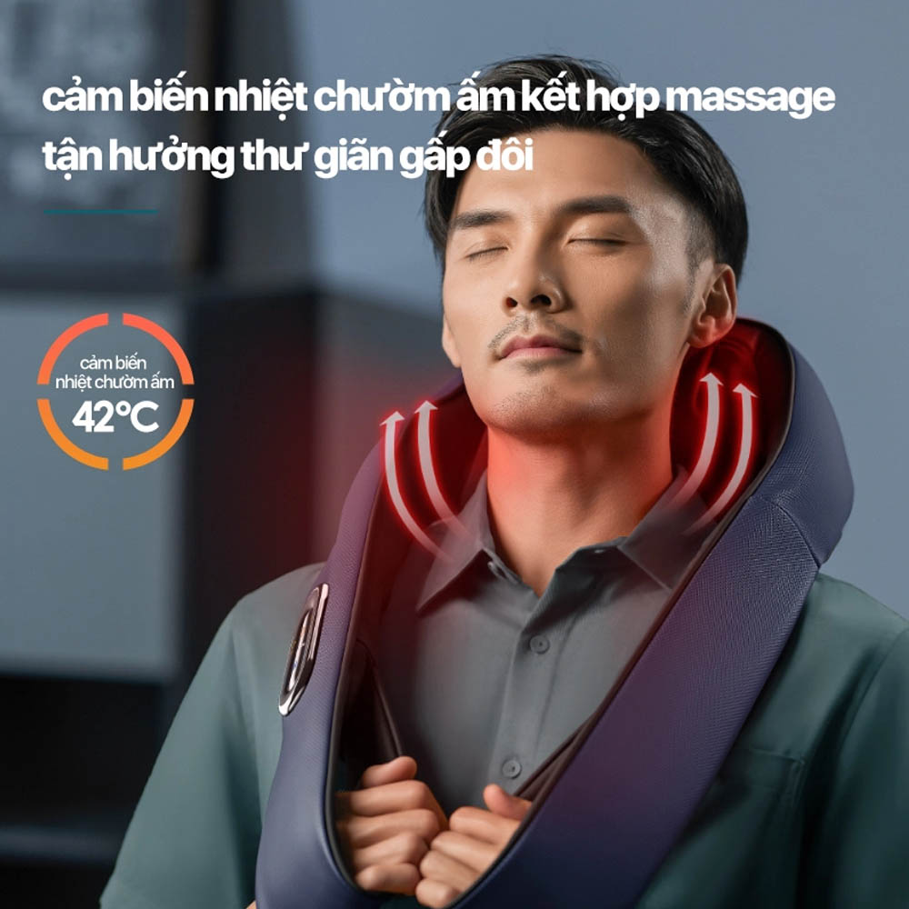 Đệm Massage Philips PPM3521 tích hợp cảm biến nhiệt chườm ấm
