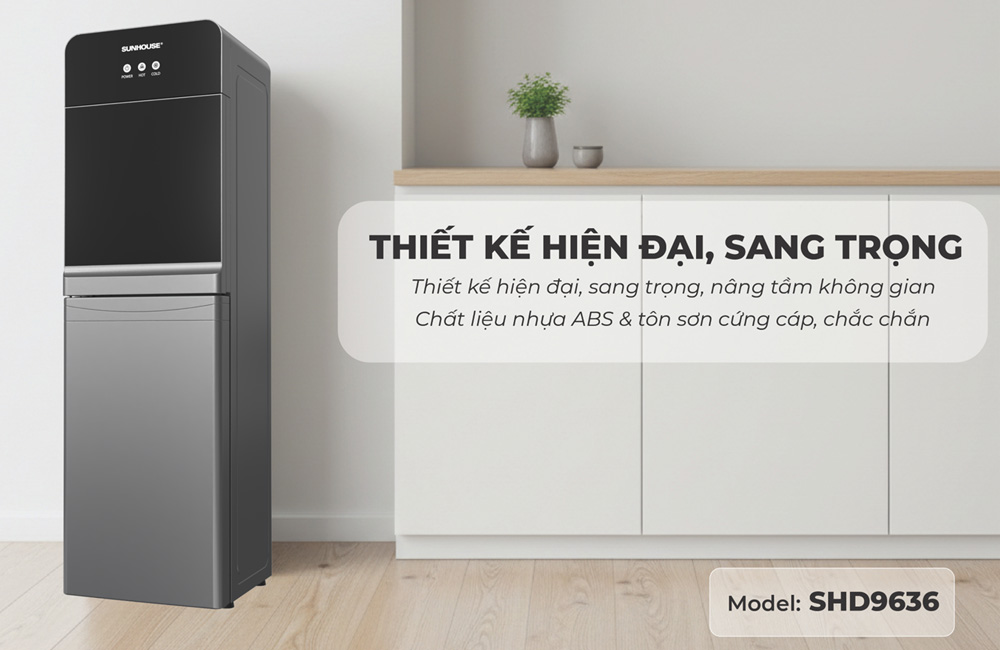 Cây Nước Nóng Lạnh Sunhouse SHD9636 670W làm từ nhựa ABS