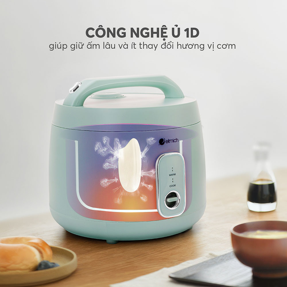 Nồi Cơm Điện Elmich RCE-9127 1.8 Lít ứng dụng công nghệ 1D