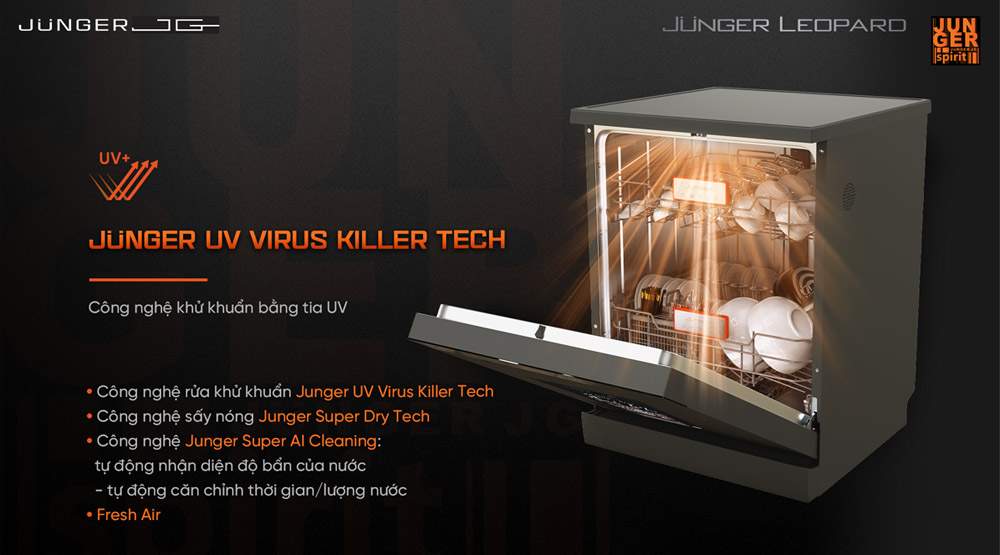 Công nghệ Junger JG UV Virus Killer Tech