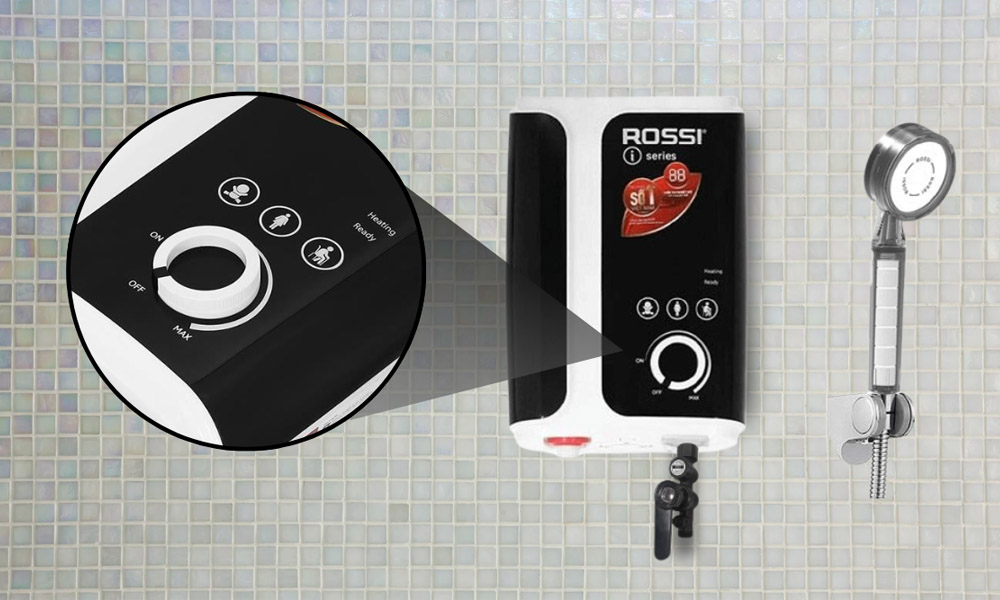 Điều chỉnh bằng núm vặn và cảm ứng, dễ thao tác