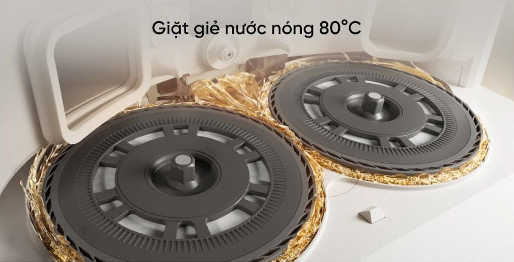 Dreame L50 Ultra CE giặt giẻ lau ở nhiệt độ lên đến 80°C