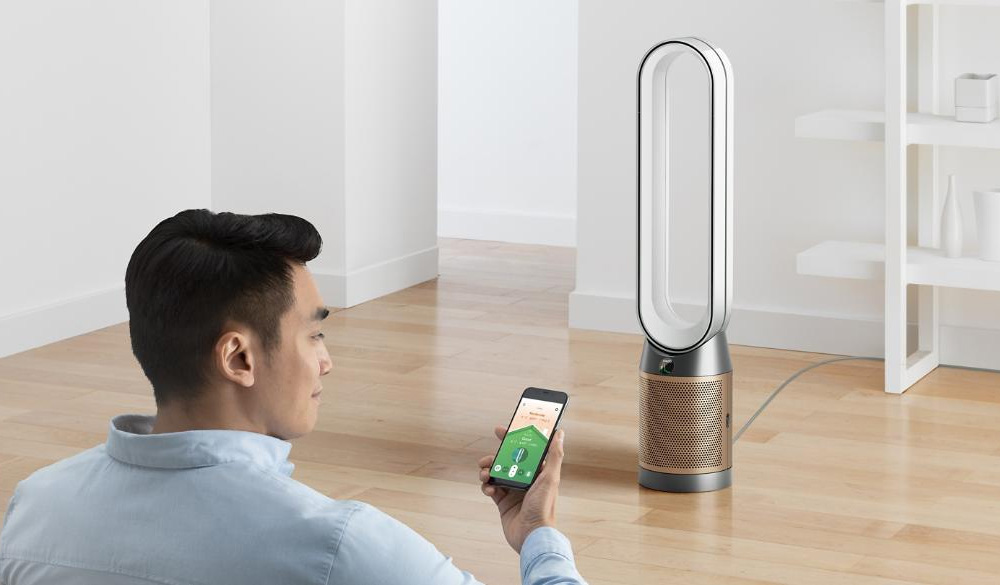 Dyson Purifier Cool PC2 De-NOx TP12 cho phép kết nối ứng dụng trên điện thoại