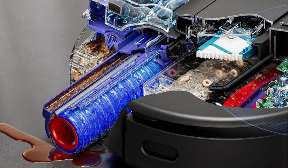 Con lăn của Dyson Spot+Scrub™ Ai RB05-A được cấp nước liên tục