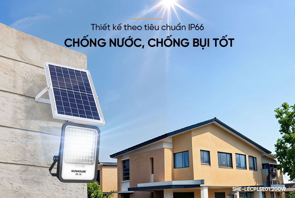 Eco Sunhouse SHE-LECPLSE01.200W chống nước, chống bụi tốt
