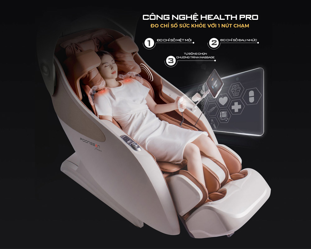 Công nghệ Health Pro trên Ghế Massage Poongsan MCP-906