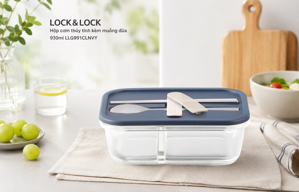Lock&Lock LLG991CLNVY làm từ thủy tinh Borosilicate chịu nhiệt cao