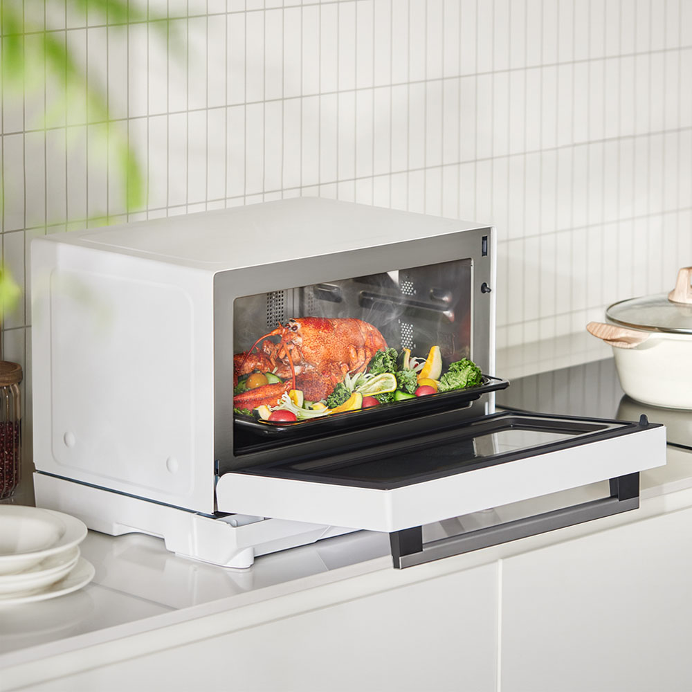 Dung tích 25 lít rộng rãi, chế biến được nhiều thực phẩm cùng lúc