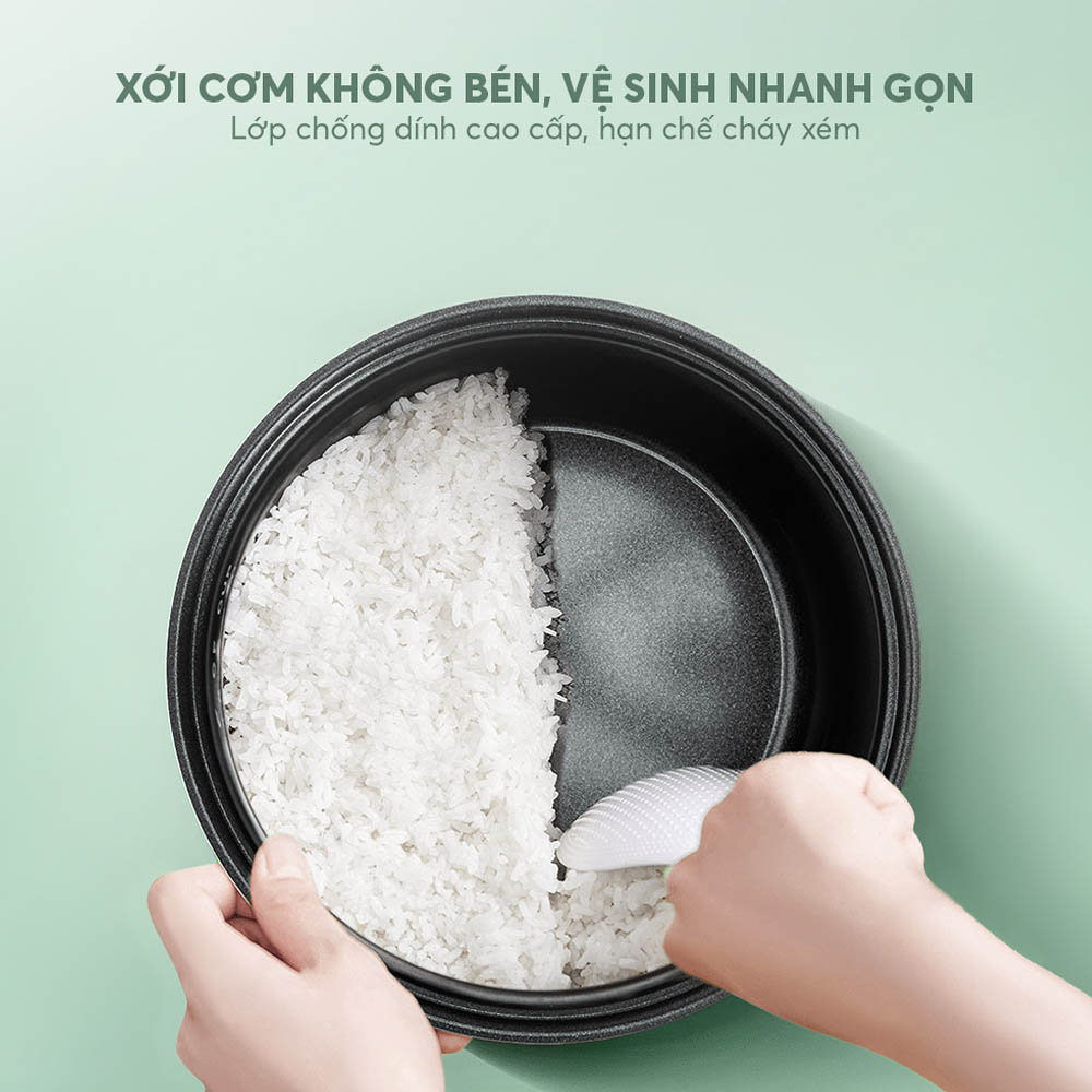 Nồi Cơm Điện Elmich RCE9355 sở hữu lòng nồi nhôm dày dặn