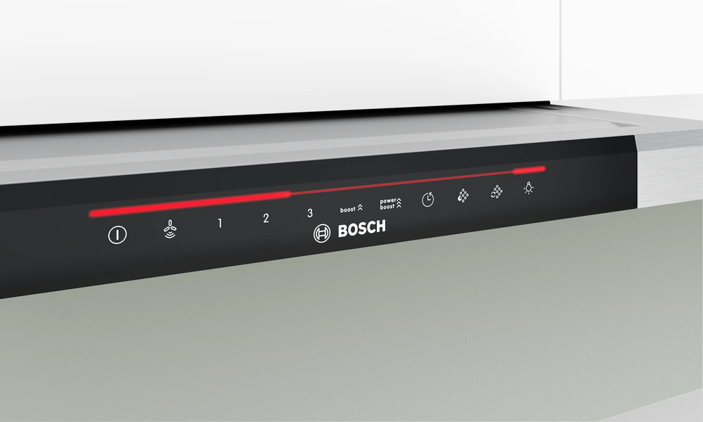 Máy Hút Mùi Bosch DFS067K51 Series 8 có 3 tốc độ hút và 2 mức tăng cường