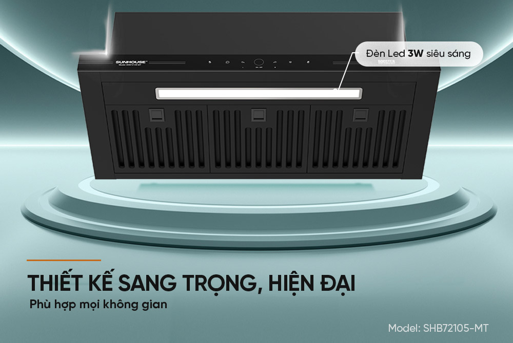 Đèn LED dạng thanh 3W hỗ trợ chiếu sáng trực tiếp khu vực nấu ăn