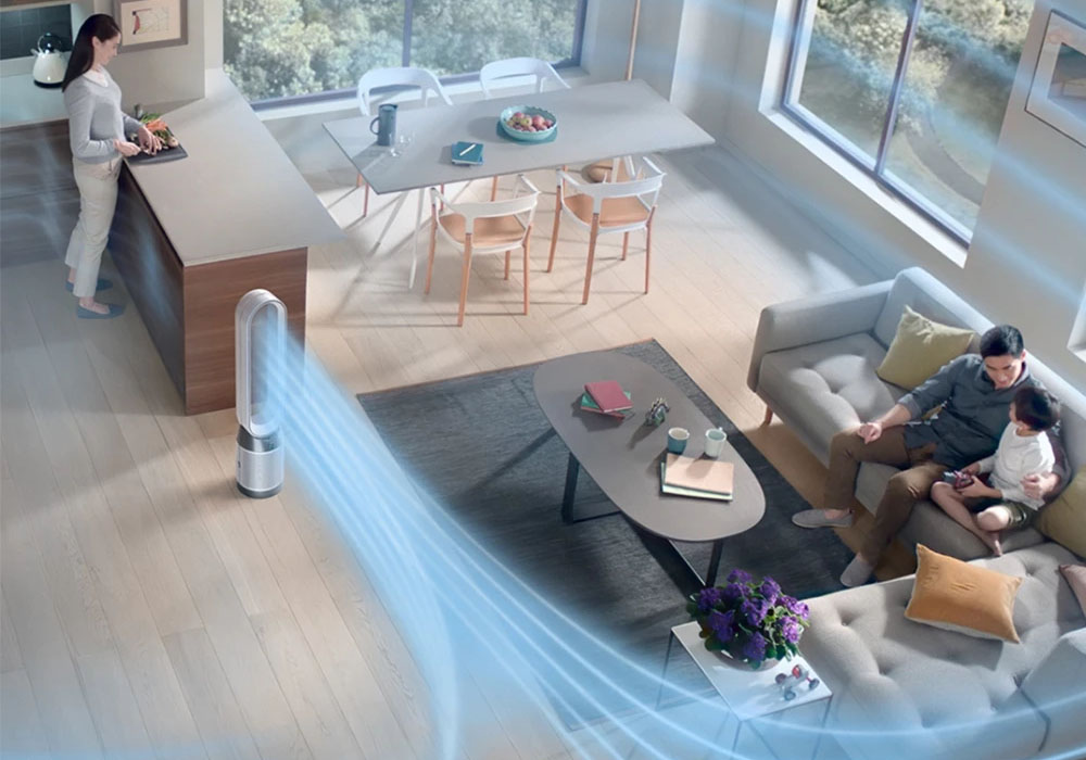 Máy Lọc Không Khí Dyson TP10 tiết kiệm diện tích không gian
