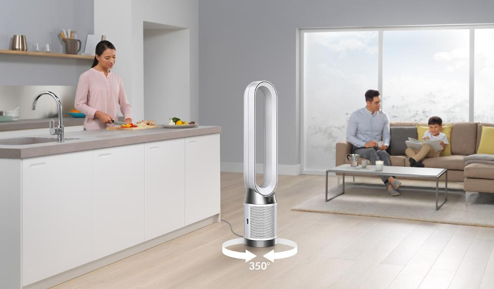Máy Lọc Không Khí Dyson TP10 lưu thông không khí rộng khắp