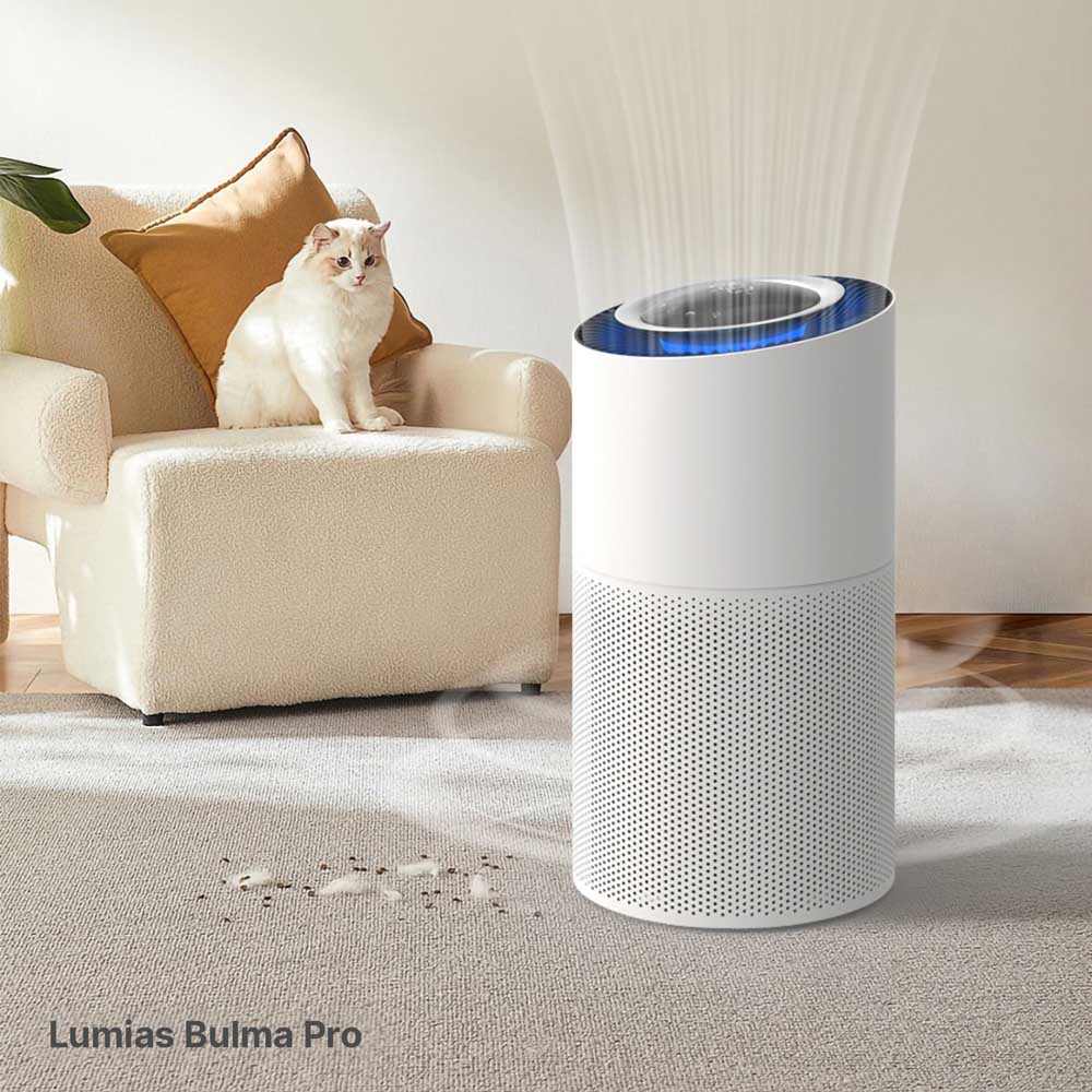 Máy Lọc Không Khí Lumias BULMA PRO có thiết kế cửa lọc thông minh