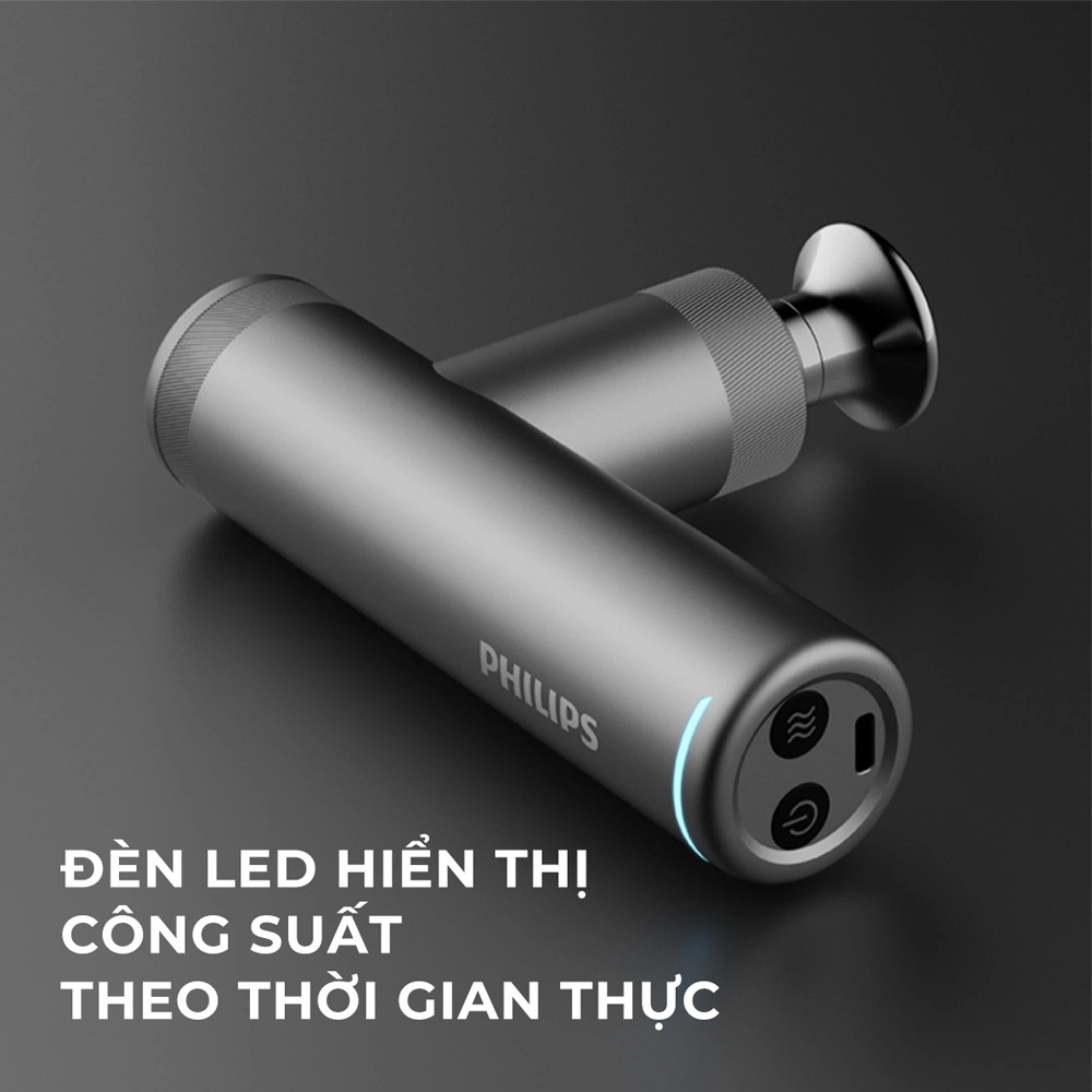 Đèn LED hiển thị công suất hỗ trợ nhận biết cường độ massage dễ dàng