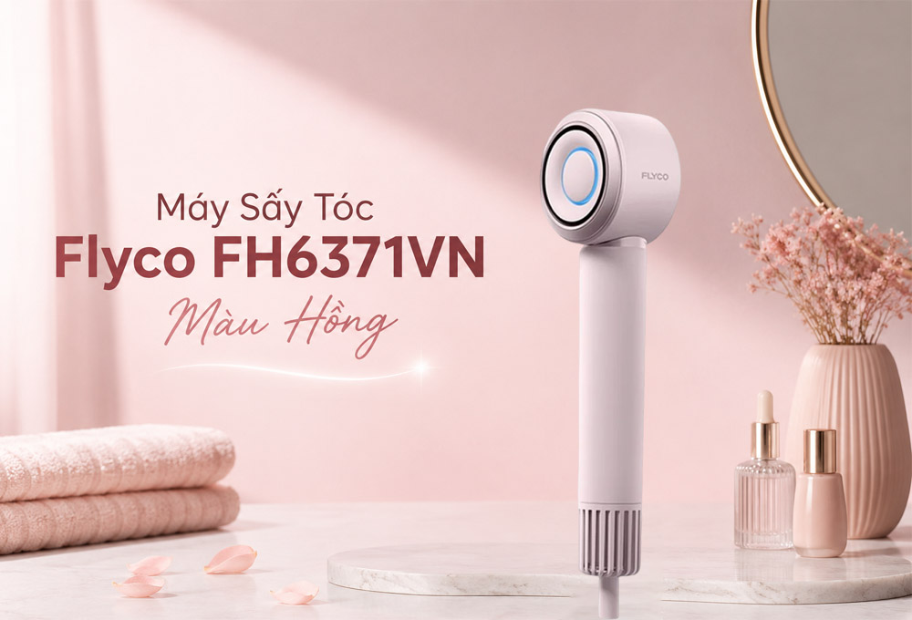 Máy Sấy Tóc Flyco FH6371VN Màu Hồng