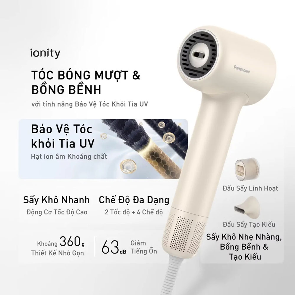 Máy Sấy Tóc Panasonic EH-NE9M-N442 1500W có kiểu dáng hiện đại