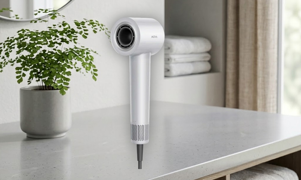 Máy Sấy Tóc Tốc Độ Cao Mova Turbo Màu Xám