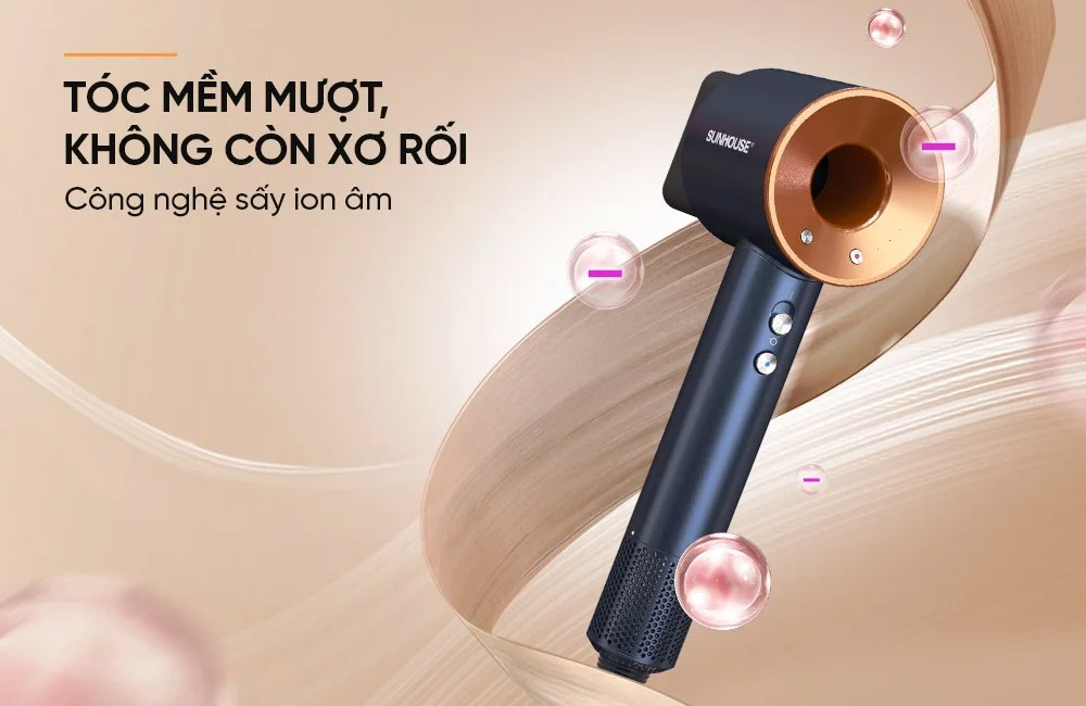 Máy Sấy Tóc Tốc Độ Cao Sunhouse SHD2321 sấy tóc mềm mượt