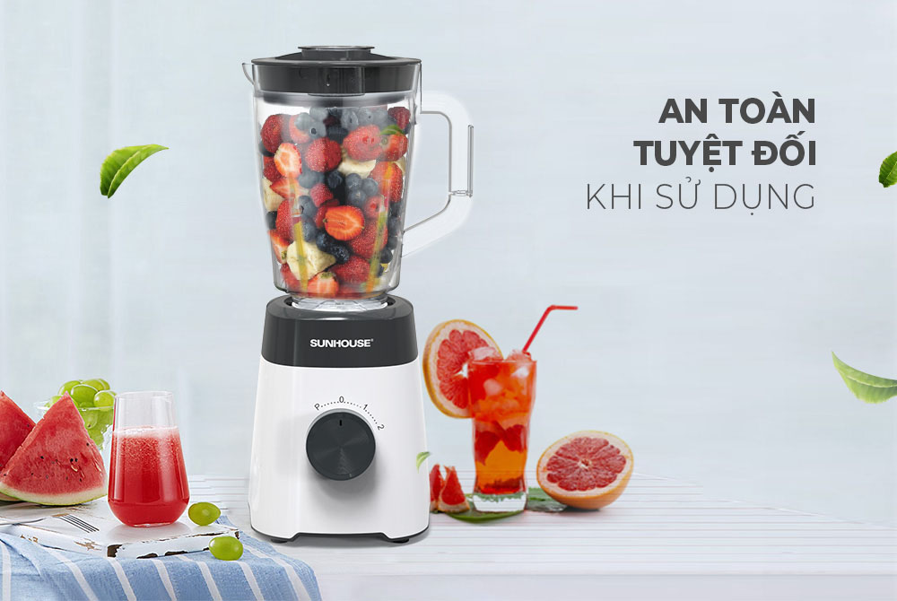 Máy Xay Sinh Tố Sunhouse SHD5114 được làm từ chất liệu nhựa bền bỉ