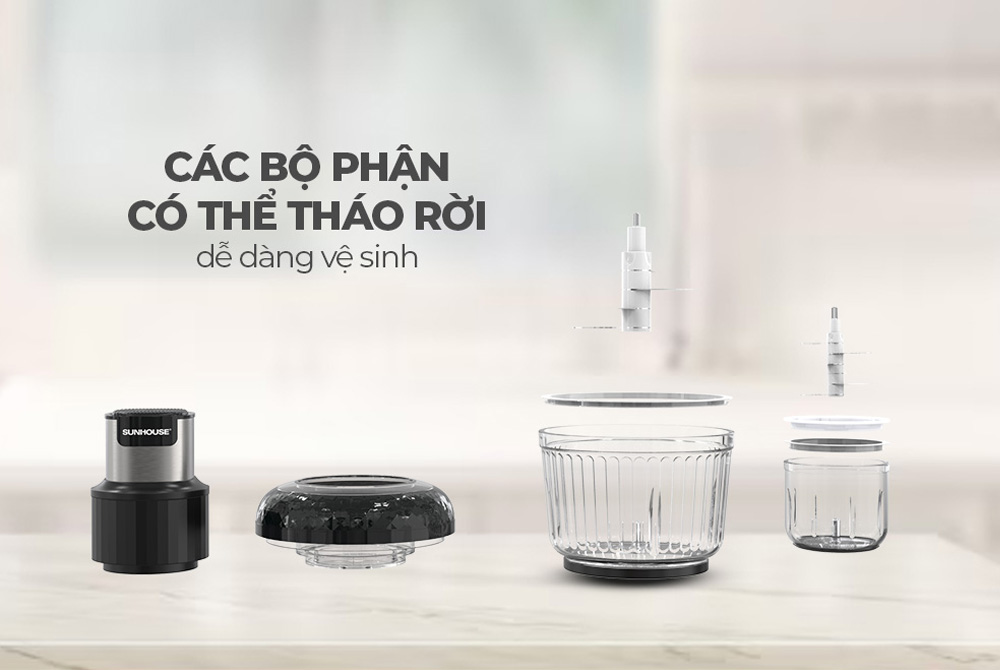 Các bộ phận có thể tháo rời, dễ dàng vệ sinh