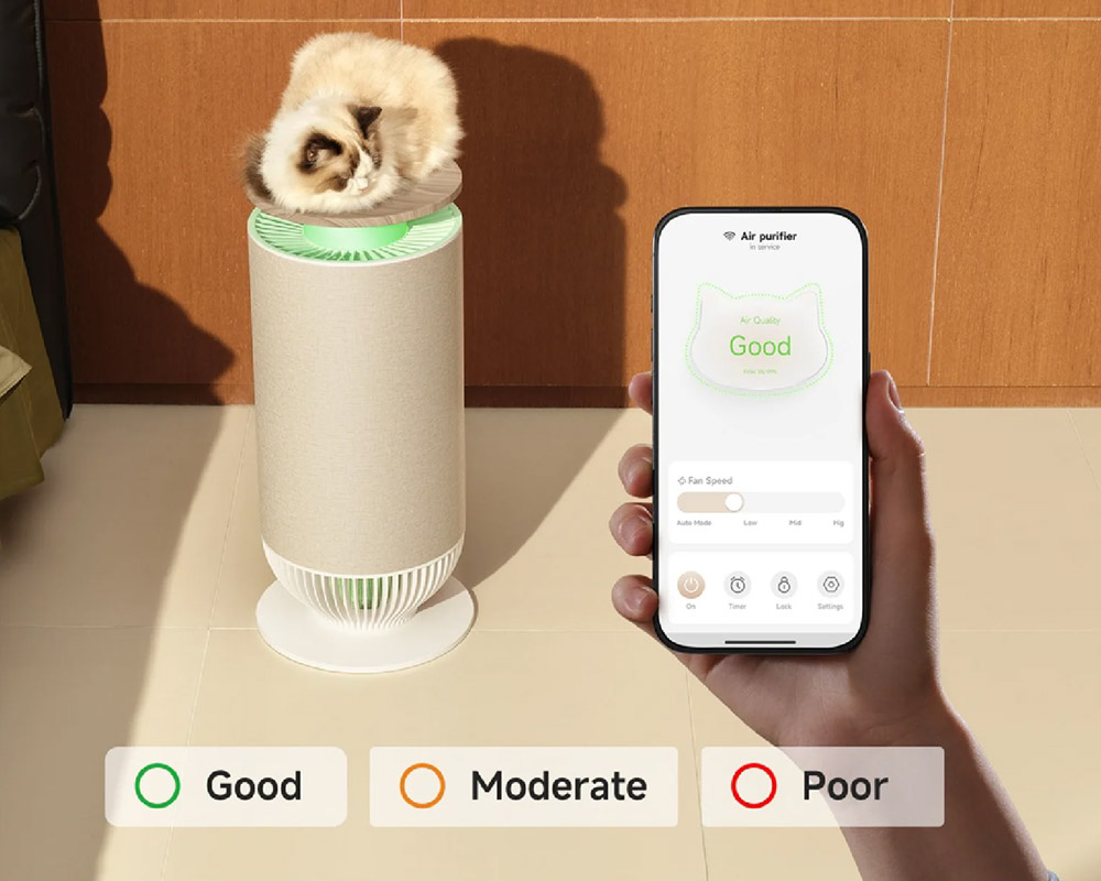 Đèn LED trực quan của Máy Lọc Không Khí Mova Puris P10 Air Purifier
