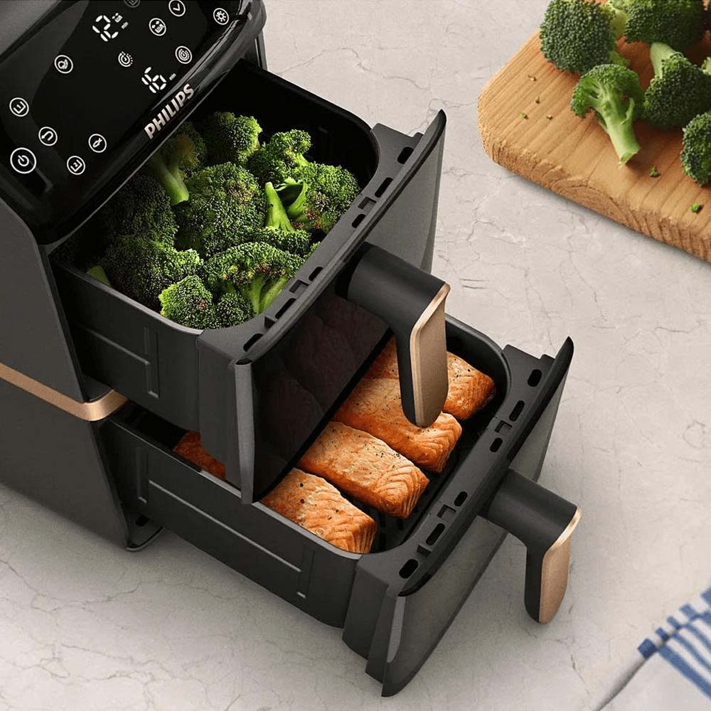 Nồi Chiên Không Dầu Philips NA462/70 cho phép nấu lượng thức ăn lớn