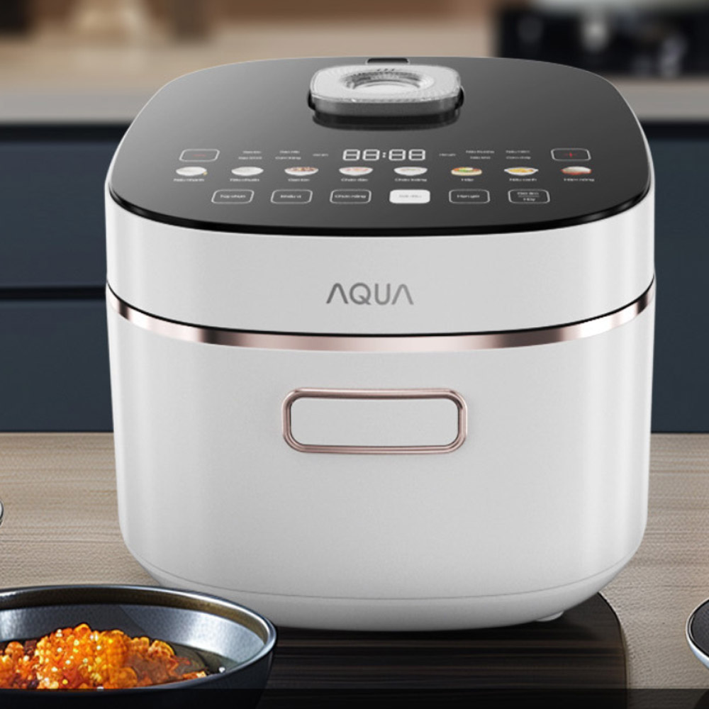 Nồi Cơm Điện Cao Tần Aqua AQS-RIH401R(W)-VN 1.5 Lít