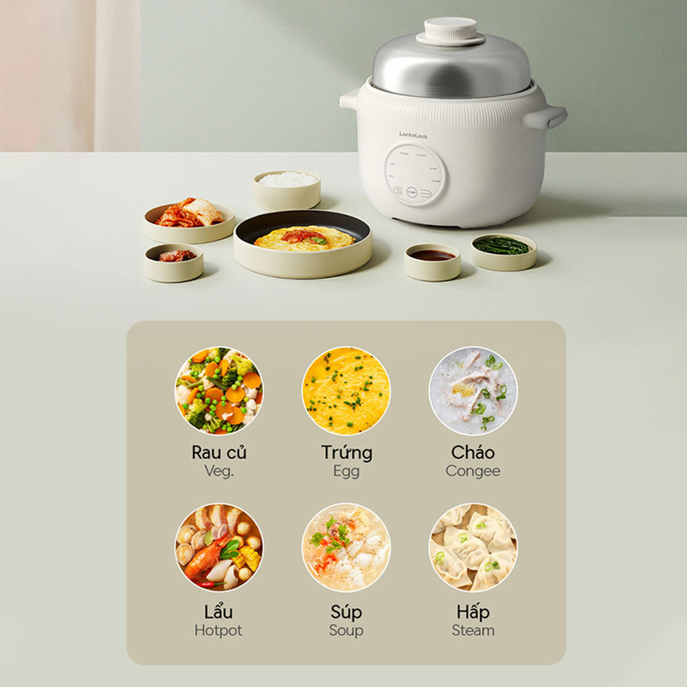6 chức năng cài đặt sẵn đáp ứng đa dạng nhu cầu