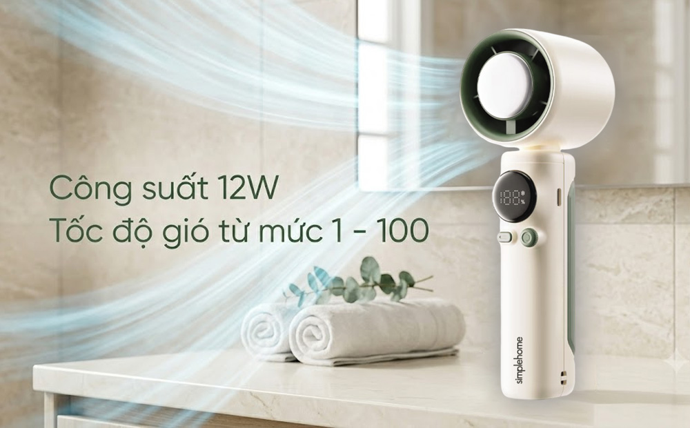 Simplehome SS-026 tạo luồng gió ổn định và hiệu quả