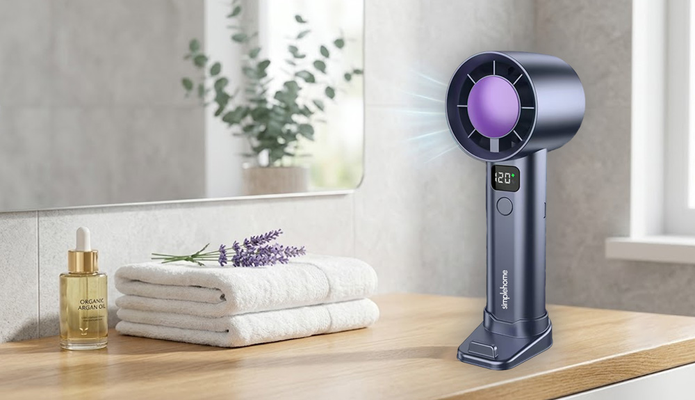 Quạt Cầm Tay Mini Simplehome FS01 Màu Đen