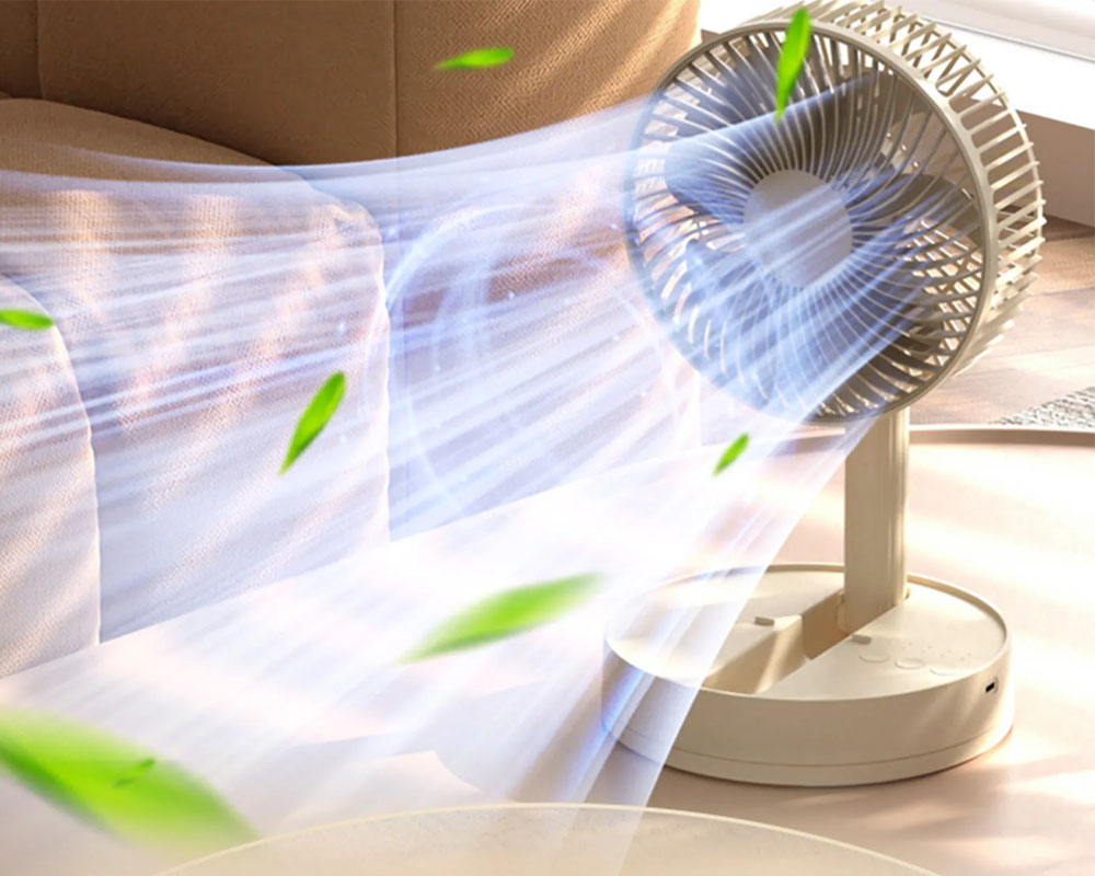 Quạt Để Bàn Magic A-007 cắt nhỏ luồng gió hiệu quả nhờ thiết kế 7 cánh quạt