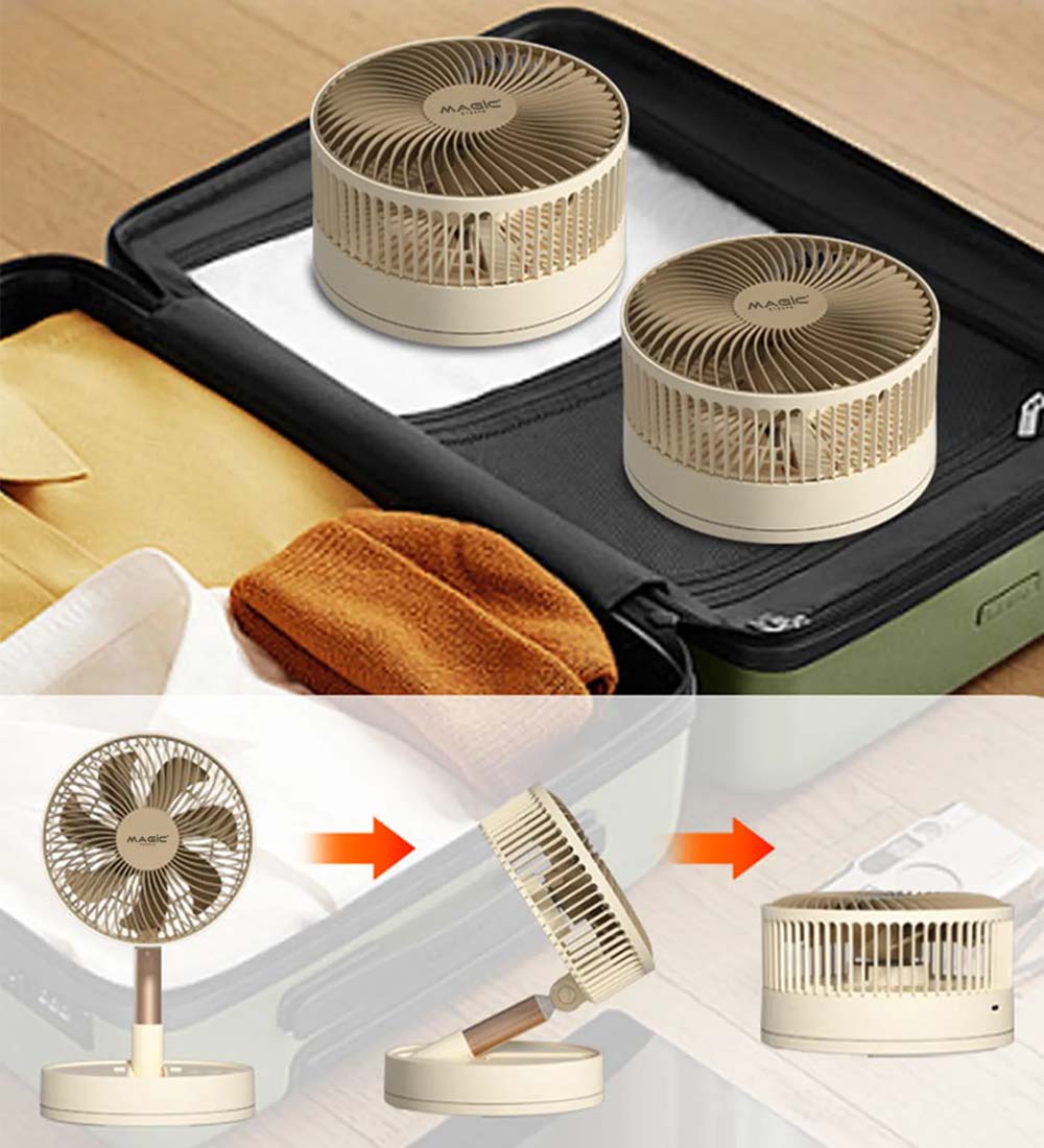 Quạt Để Bàn Magic A-008 có cơ chế gập gọn tiện lợi