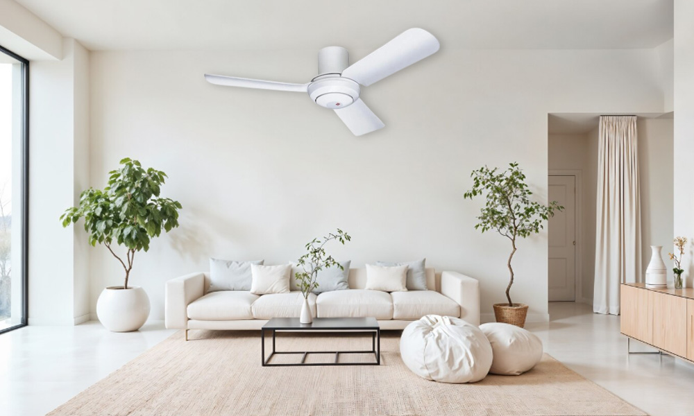 Quạt trần KDK M11SU(WH) tô điểm không gian nội thất