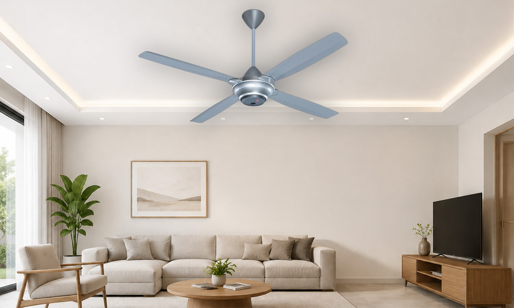 Quạt Trần KDK M56XR(SIL) gây ấn tượng với gam màu sang trọng