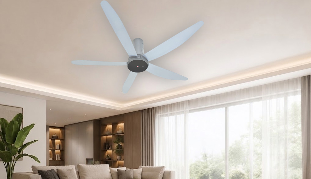 Quạt Trần KDK T60DW(GY) mang phong cách thiết kế hiện đại