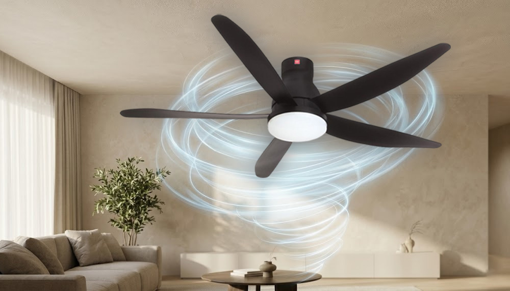Quạt Trần KDK U60FWS(BK) hỗ trợ 9 tốc độ gió linh hoạt
