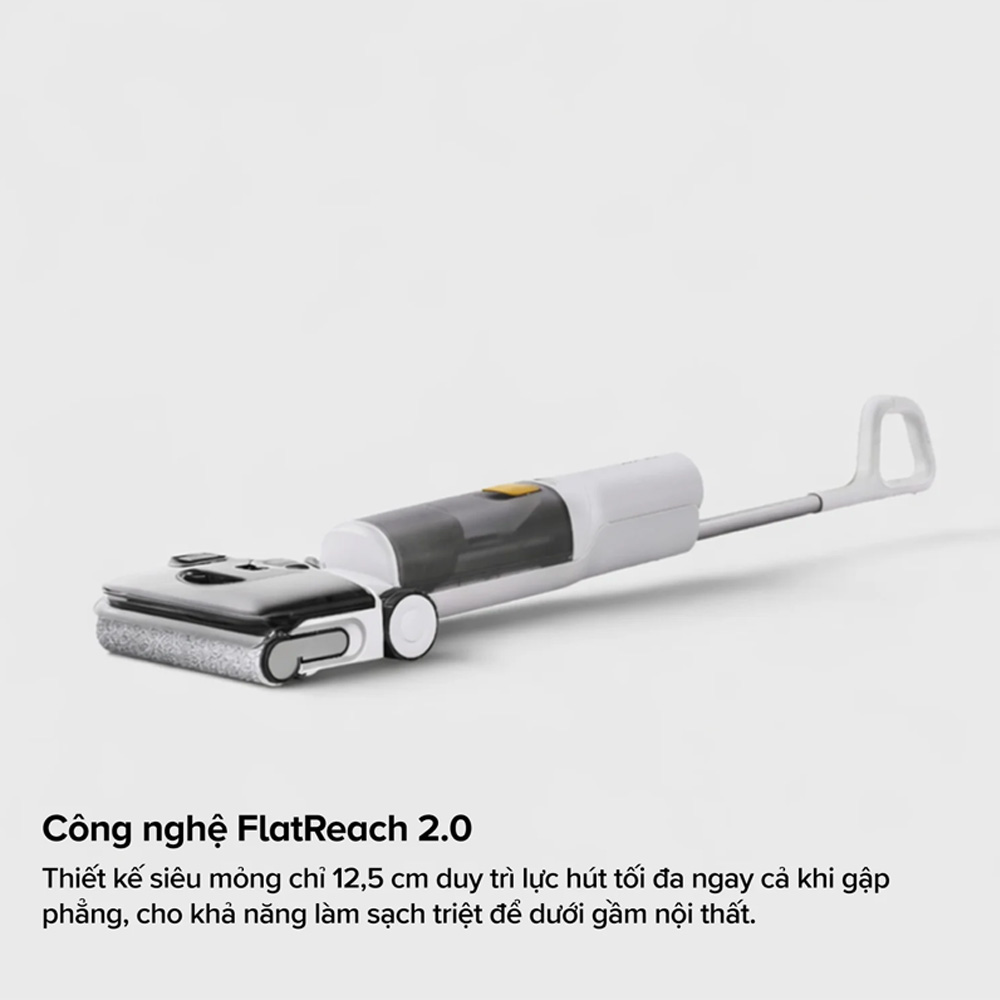 Thiết kế mỏng 12.5cm, dễ làm sạch gầm thấp