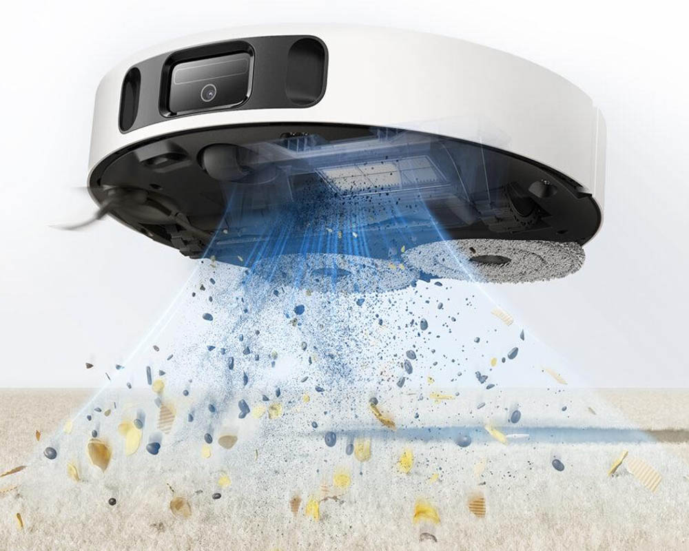 Robot Hút Bụi Lau Nhà Mova E30 Ultra có công suất hút 7000Pa