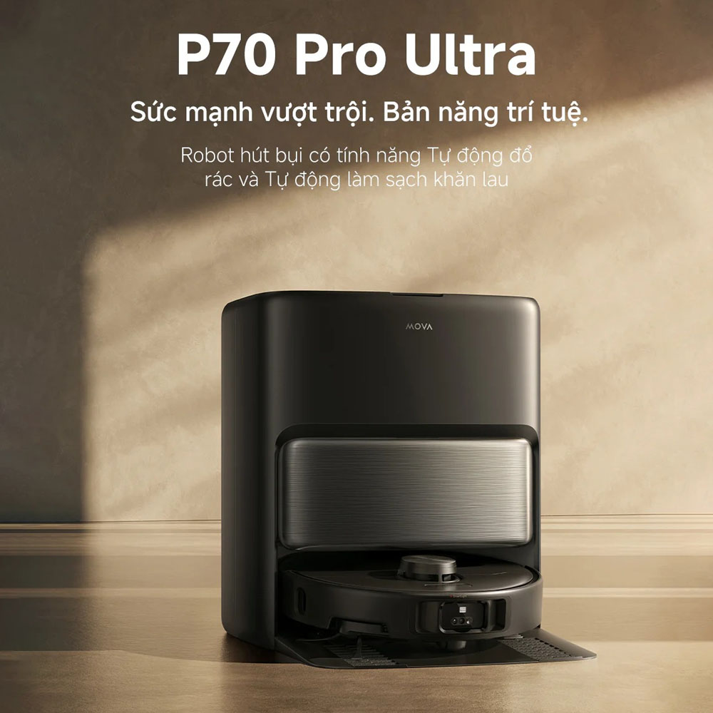 Robot Hút Bụi Lau Nhà Mova P70 Pro Ultra