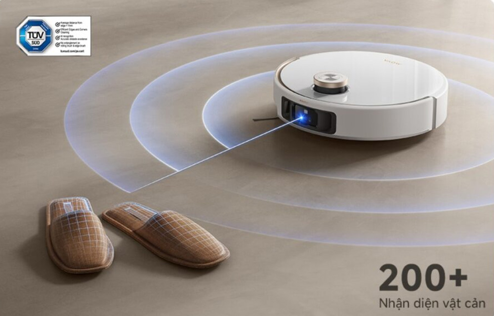 Robot Hút Bụi Lau Nhà Mova V50 Ultra nhận diện vật cản chính xác