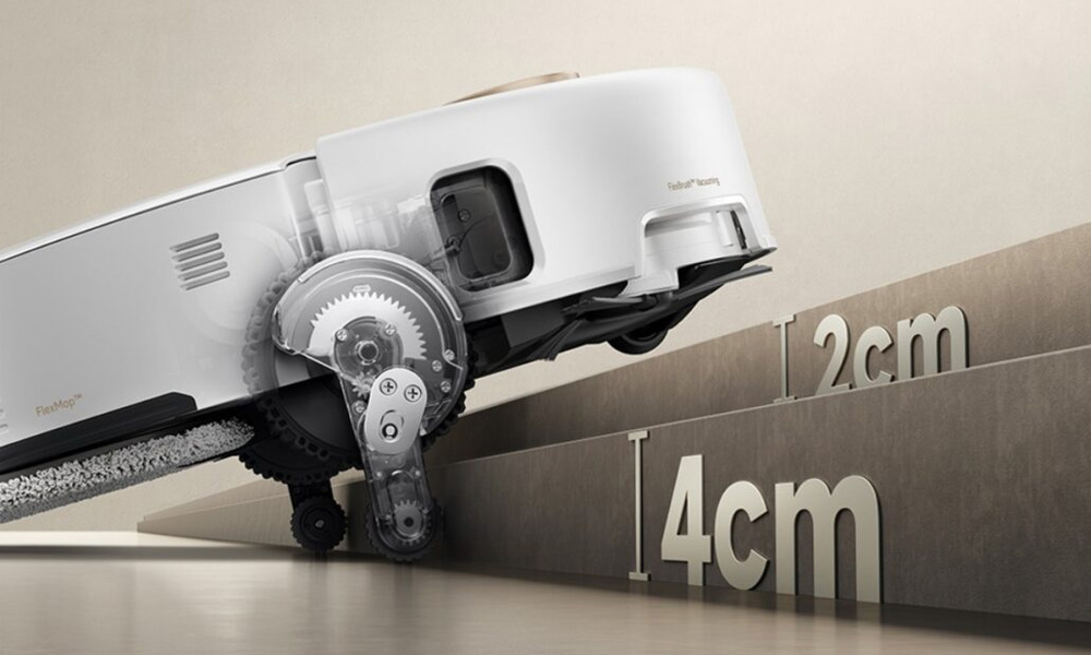 Robot Hút Bụi Lau Nhà Mova V50 Ultra vượt chướng ngại vật cao 6cm