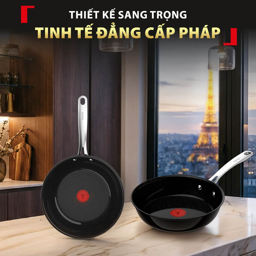 Tefal EXCELLENCE+ CERAMIC G2150202 20cm có thiết kế sang trọng