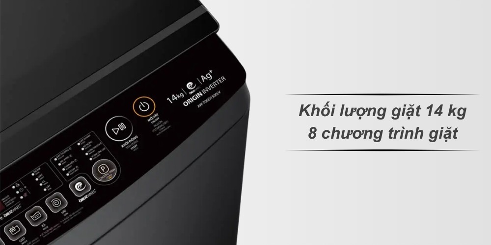 Máy Giặt AW-T06D1500LV(MK) 14 kg trang bị 8 chương trình giặt