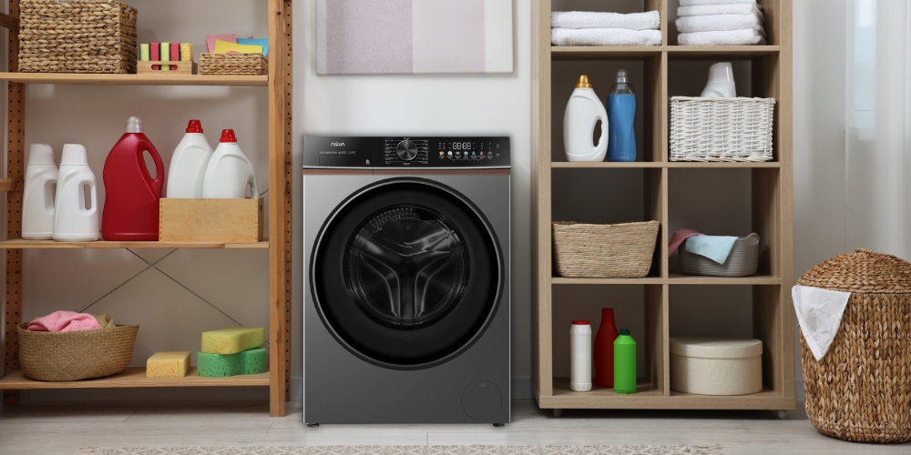 Máy Giặt AW12-BD4657U1M(GN) màu đen ngọc trai sang trọng, hiện đại