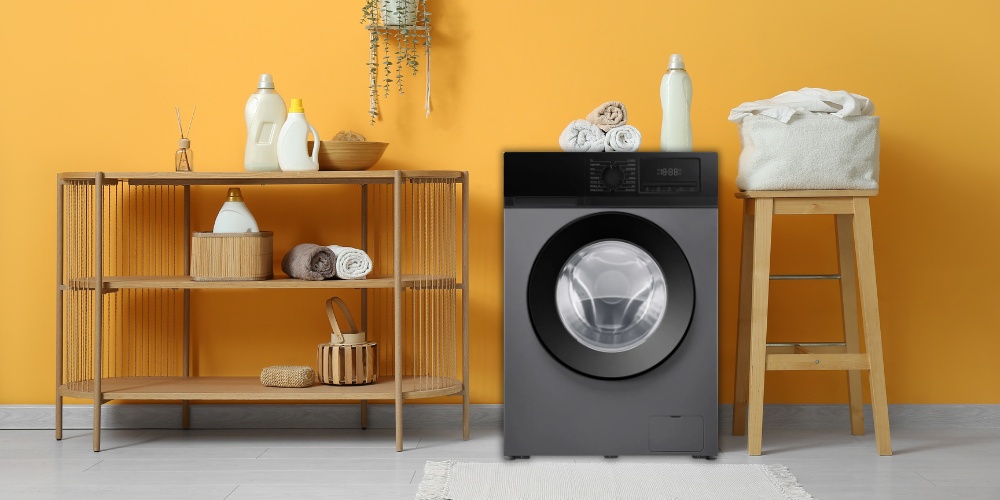 Máy Giặt Simplehome TWF120 thiết kế hiện đại với tông màu thanh lịch