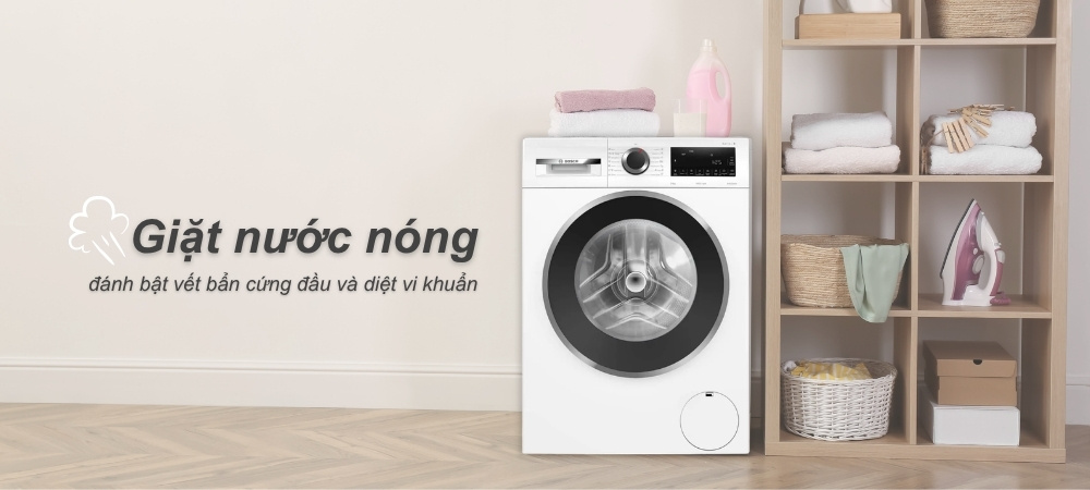 Máy giặt WGG24400SG Series 6 tích hợp công nghệ giặt nước nóng