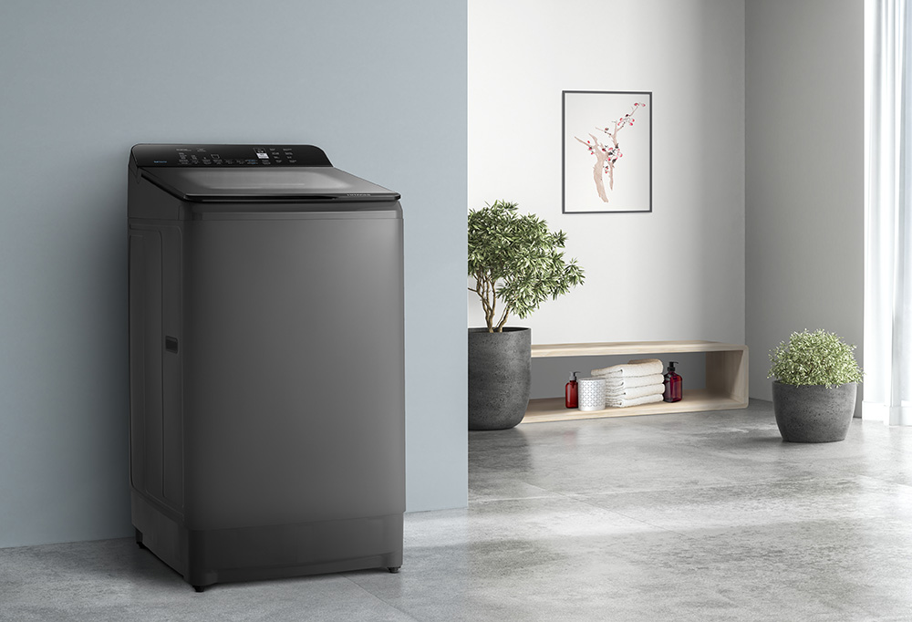 Thiết kế cửa trên tiện lợi của Máy Giặt Hitachi LTL H0MVW0T GG