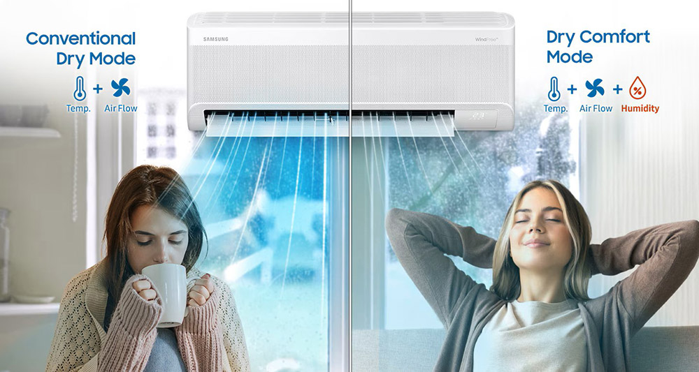 Điều hòa 2.5Hp AR60H24D1MWNSV tích hợp chế độ hút ẩm giảm cảm giác ẩm thấp